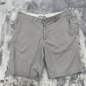 Adidas Golf Ultimate365 Shorts Mens 34 Gray Performance Stretch EUC